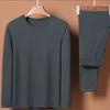 Men's Warm Fleece Thermal Underwear Set for Autumn and Winter