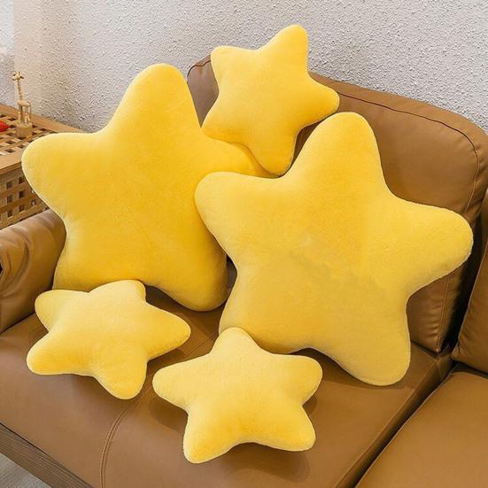 Star Pillow Cute Soft Fluffy Sleeping Throw Cushion Sofa Couch Bed Decoration Pentagram Shape PP Cotton Stuffed Toy Girlfriend Kids Gift