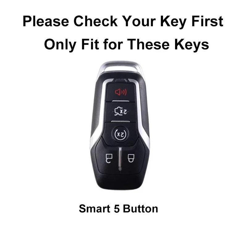 Чехол для ключа для Ford Fusion Mondeo Mustang F-150 Explorer Edge 2015 2016 2017 2018 Аксессуары для автомобильного стайлинга и защиты ключей