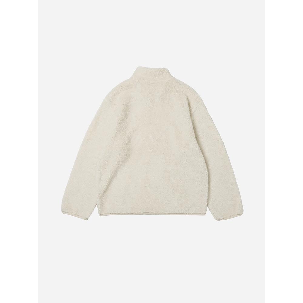 DaiSo [common] Fluffy Long Sleeve Fleece Half Zip Up S Ivory
