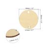 Wood Circles 100 Pack Round Wooden Discs with Holes and Rings Unfinished Wooden Circles Blank Wood Rounds for Crafts Board Tags