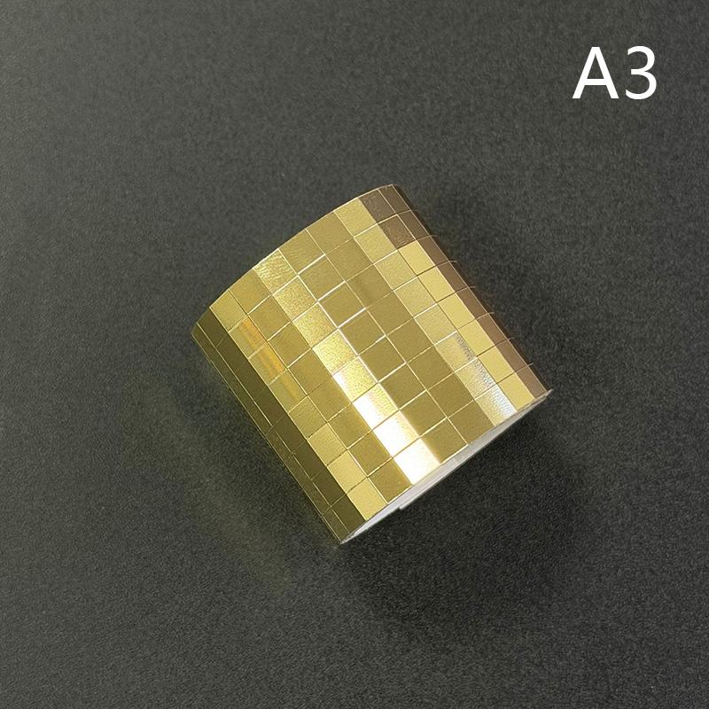 DIY Mosaic Glass Mirror Stickers Self Adhesive Decorative Wall Tape for Living Room Bedroom Home Renovation Supplies
