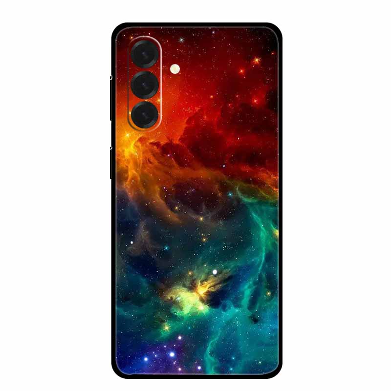 For Samsung Galaxy A17 5G Lion Cat Case Soft Silicone Cover for Galaxy A17 5G TPU Cases Shockproof Black Cover a17 Animal Bumper
