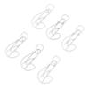 100Pcs Question Mark Shaped Paper Clips Bulk Mini Bookmarks Clamp with Transparent Box School Supplies