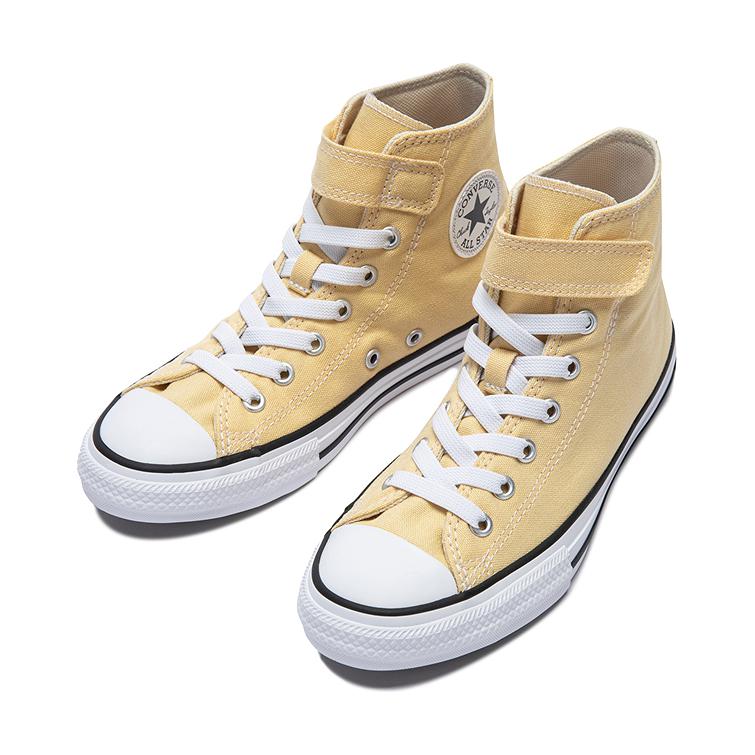 Converse Chuck Taylor All Star Canvas Удобные Повседневные Амортизирующие Полувысокие Детские парусиновые кеды Желтые Детские кеды A07397C
