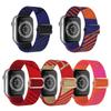 For Apple Watch Series 10 42mm/9 8 7 41mm/6 5 4 SE SE (2022) SE (2023) 40mm/3 2 1 38mm Dual Color Nylon Watch Band Adjustable Wrist Strap Replacement