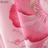 Zanzea Women Round Neck Casual 34 Sleeve Loose Floral Print Blouse
