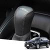 Hearsheng Genuine Leather Shift Knob Cover for the New Corolla Cross 10 Series 2021 Custom Interior Protects Against Nail Easy Design with Black