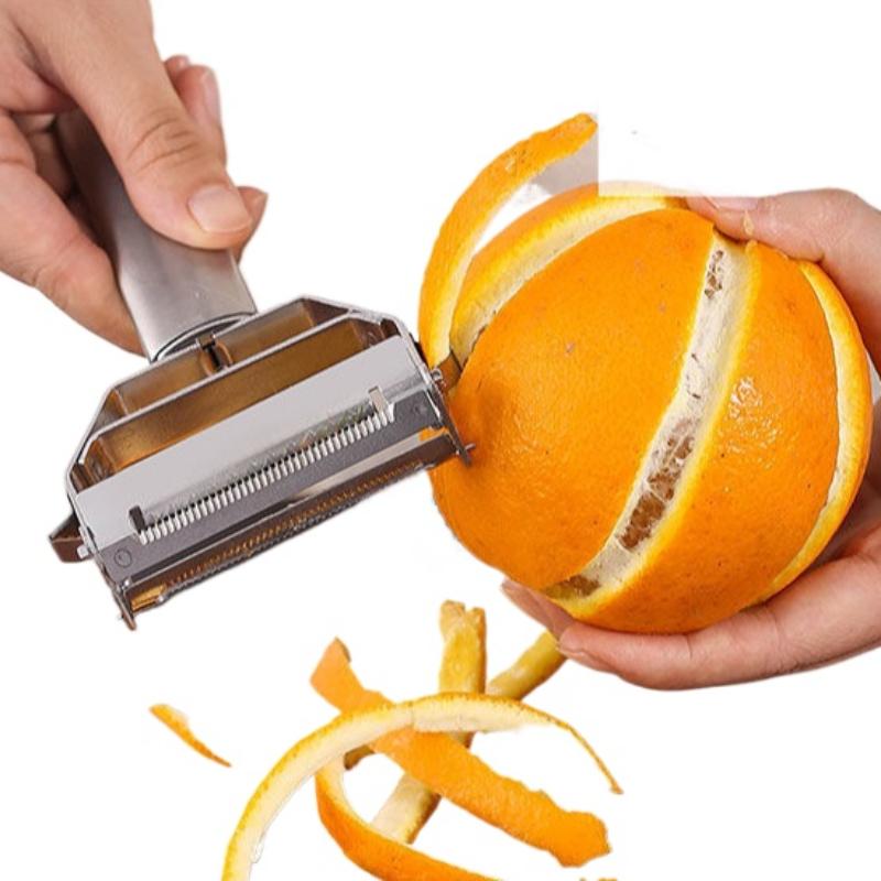 Овощечистка высокого качества Кухонные аксессуары Инструменты для приготовления пищи Овощечистка из нержавеющей стали 304 17 см Многофункциональная овощечистка для картофеля Двойная строгалка-терка