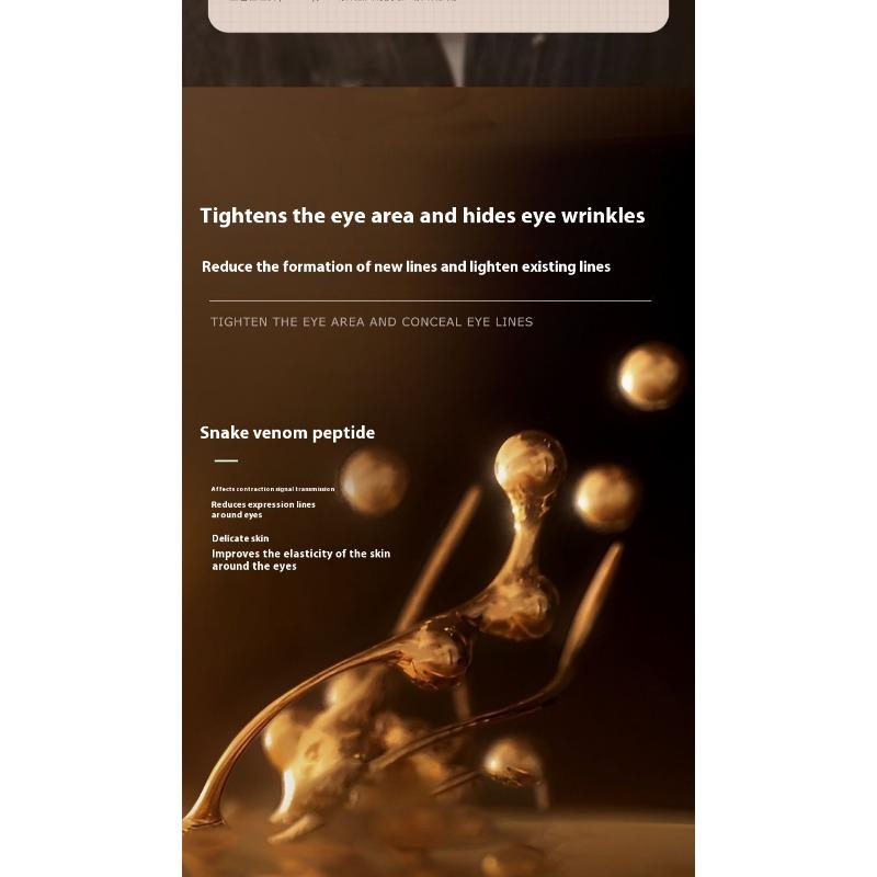 Пептид змеиного яда Маска для глаз против морщин Увлажняющая Увлажняющая Десалинация Укрепляющая Облегчение вокруг глаз