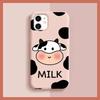 Милый Мультяшный Чехол для Телефона с Коровой для iphone 13 11 12 mini pro max 7 8 plus 6 6s x xs max xr