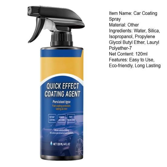 Автомобильный спрей-покрытие Простой в использовании Бессухой Автомобильный Быстродействующий Покрытие