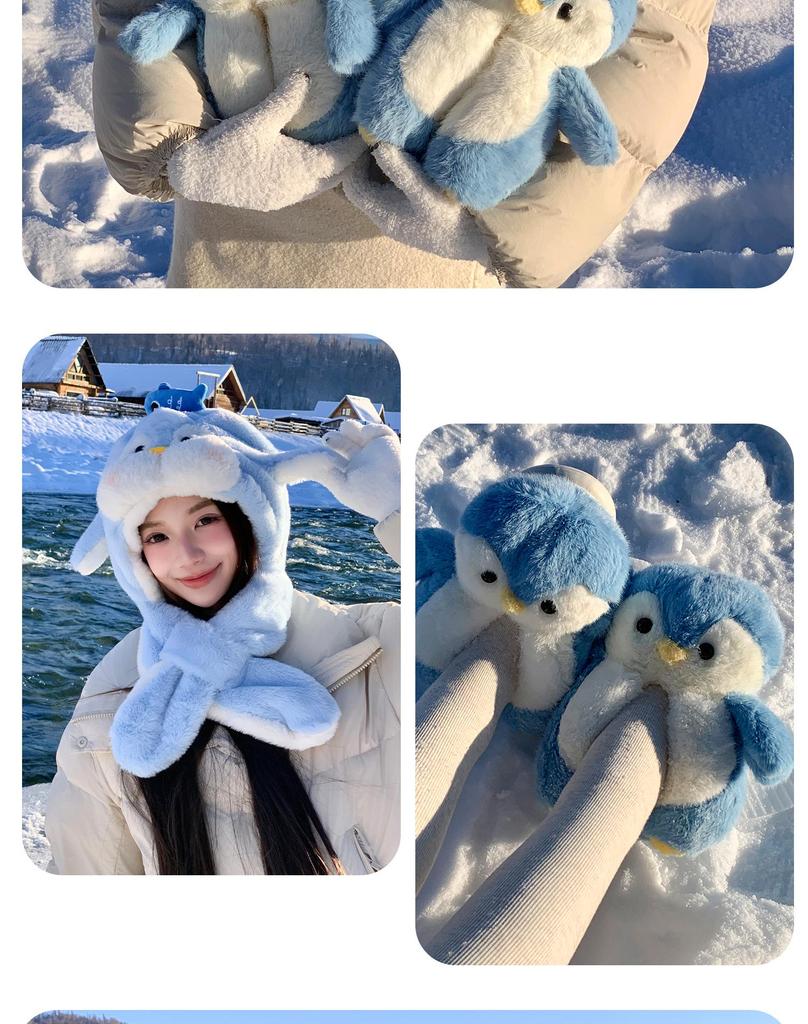 Пингвин Хлопковые Плюшевые Нескользящие Домашние Тапочки для Детей и Пар - Теплые, Милые, Утолщенные