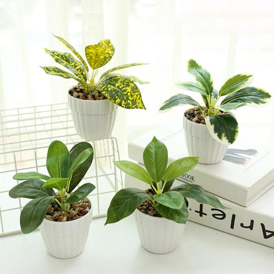 Искусственный горшок, не выцветает, зеленый, яркий, долговечный, не увядает, имитация растения, свадебное украшение