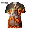 Rabbit Series 3D Printed Men's Casual Short Sleeved T-shirt Men's T-shirt