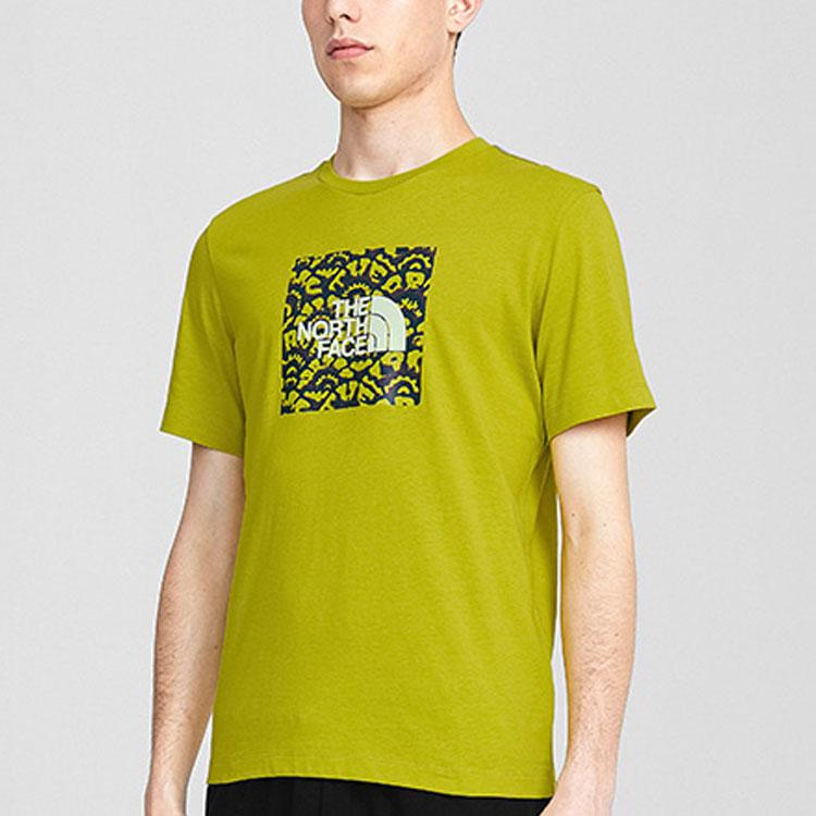 THE NORTH FACE Set in Sleeve T Shirt Men's Yellow Green NF0A4U9B-1B0
