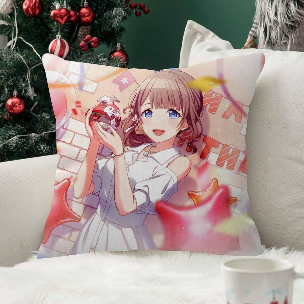 Mochizuki Honami Pillow Case Plush Fabric Soft Double Sided Print Sofa Cushion Cover Throw Pillow Covers