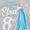 Frozen Childrens/Kids Bright Like Elsa Heather 8th Birthday Pullover Hoodie