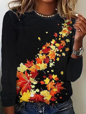 Женская футболка, 3D-печать, круглый вырез, длинный рукав, повседневная, легкий топ, свежий, хип-хоп, большой размер, модный