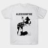 Мужская черная футболка с принтом Alexisonfire Merch Knife Fight Печать на трансферной бумаге без вырезания Хлопковая футболка