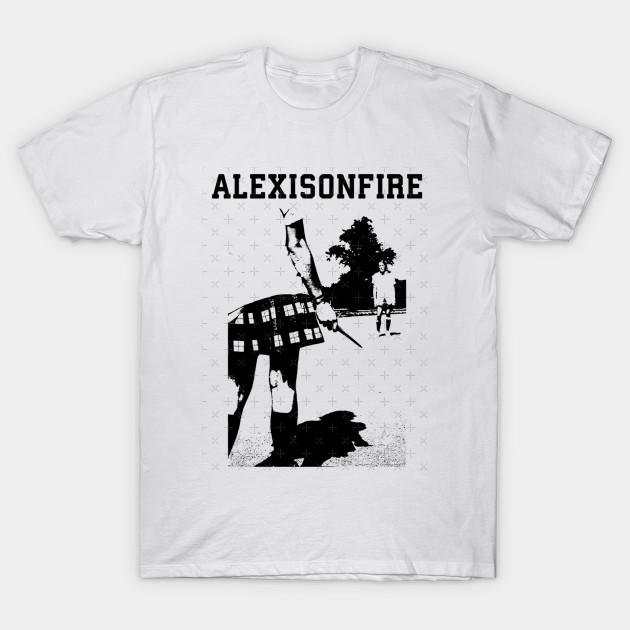 Asian Size Men Print T-shirt Alexisonfire Merch Knife Fight No-Cut Heat Transfer Print Cotton Tshirt