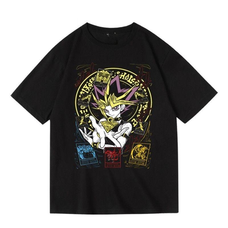 Cartoon Anime Game YuGiOh WuTeng Game Japanese Animation Related Accessories Shortsleeved for Both Unisex and Women Summer