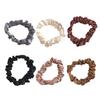 Элегантная резинка для волос Эластичные scrunchies Складчатые французские кольца для волос для элегантных причесок Подходит для длинных волос Эластичная резинка для волос