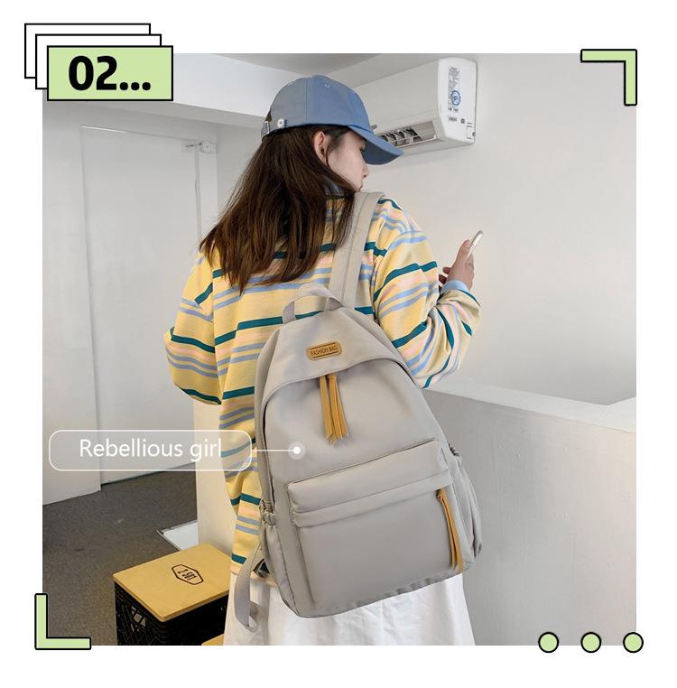 Корейский женский нейлоновый рюкзак 2023 года — модный, универсальный, школьный рюкзак в стиле литературного колледжа