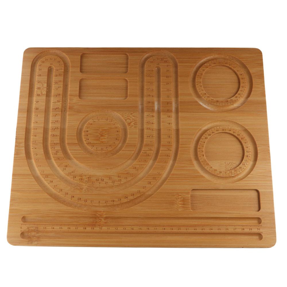 Eco-Friendly Wooden Bead Board With Scale Bracelet Beading Boards Jewelry Design Board  Crafts DIY