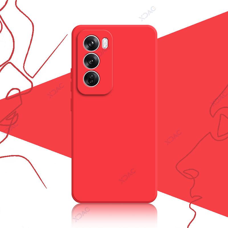 Чехол для мобильного телефона OPPO Reno 12 Pro Reno12Pro OPPOReno Reno12 12Pro 5G Мягкий роскошный квадратный жидкий силиконовый чехол на заднюю панель