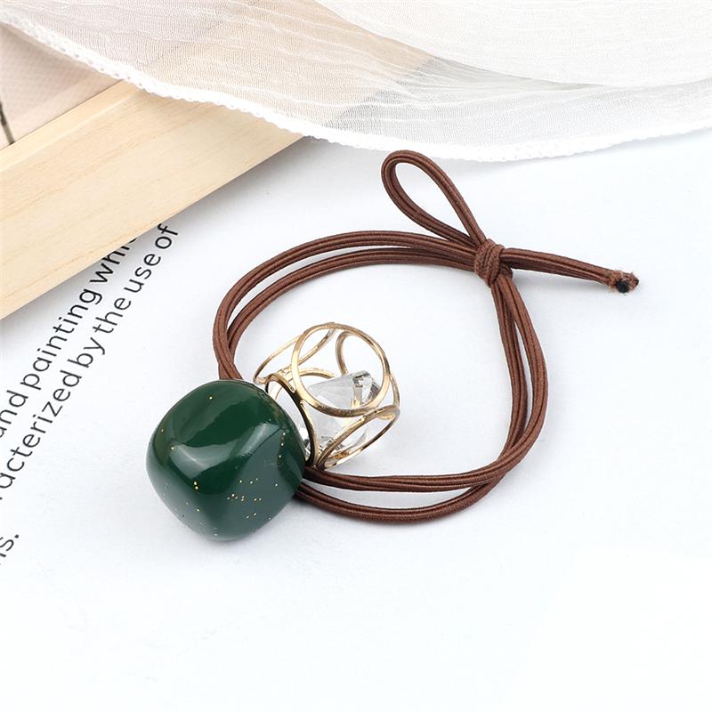 Корейская хрустальная повязка на голову Женские Девичьи резинки для волос Модные эластичные резинки Аксессуары для волос Головной убор Держатель для хвостика Подарки