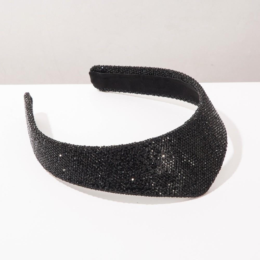 Ultra Sparkly Diamond Crown Headband Retro Baroque Sparkly Hair Hoop For Women