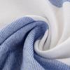 Boho Beach Towel With Fringes 90X180 White/Blue