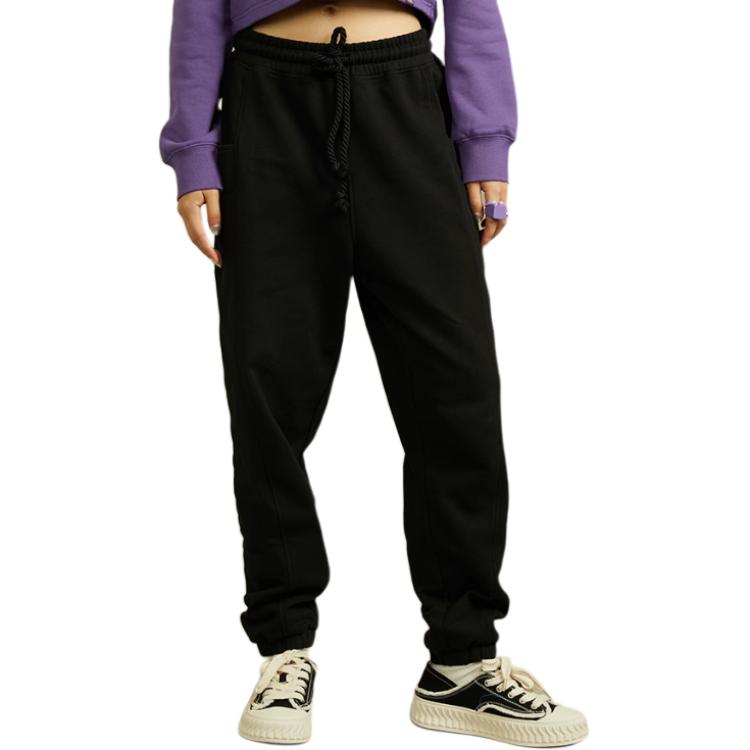 Dickies FW23 Рабочие зауженные брюки Вязаные спортивные брюки Женские брюки Асфальтово-черный DK012330