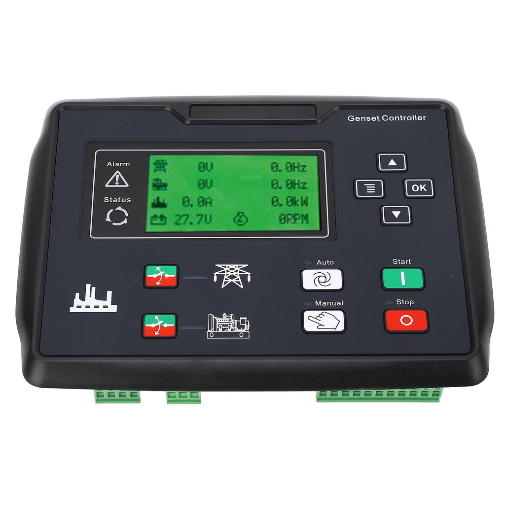 Контроллер дизель-генератора Автоматическое обнаружение запуска Несколько языков Панель управления генераторной установкой 15?360В