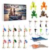 24pc Advent Calendar Fishing Christmas Countdown, Fishing Tackle Advent Calendar For FishAdult Men Teen Boys, Xmas Surprise Gift