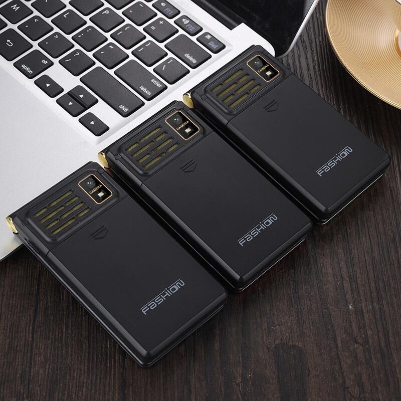 YEEMI M2+ 4G LTE раскладной мобильный телефон 2,84 дюйма двойной экран большие буквы вибрация Bluetooth MP3-плеер 1800 мАч двойной SIM-телефон