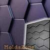 3D Wall Panel Mold for Gypsum, Plaster or Concrete Tile for Decorative Wall Panels 'Roof'