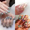 12 сеток для ногтей, фрагменты раковины морского ушка, текстура, натуральная морская ракушка, 3d очаровательное украшение для дизайна ногтей, срез, инструменты для салона красоты «сделай сам»