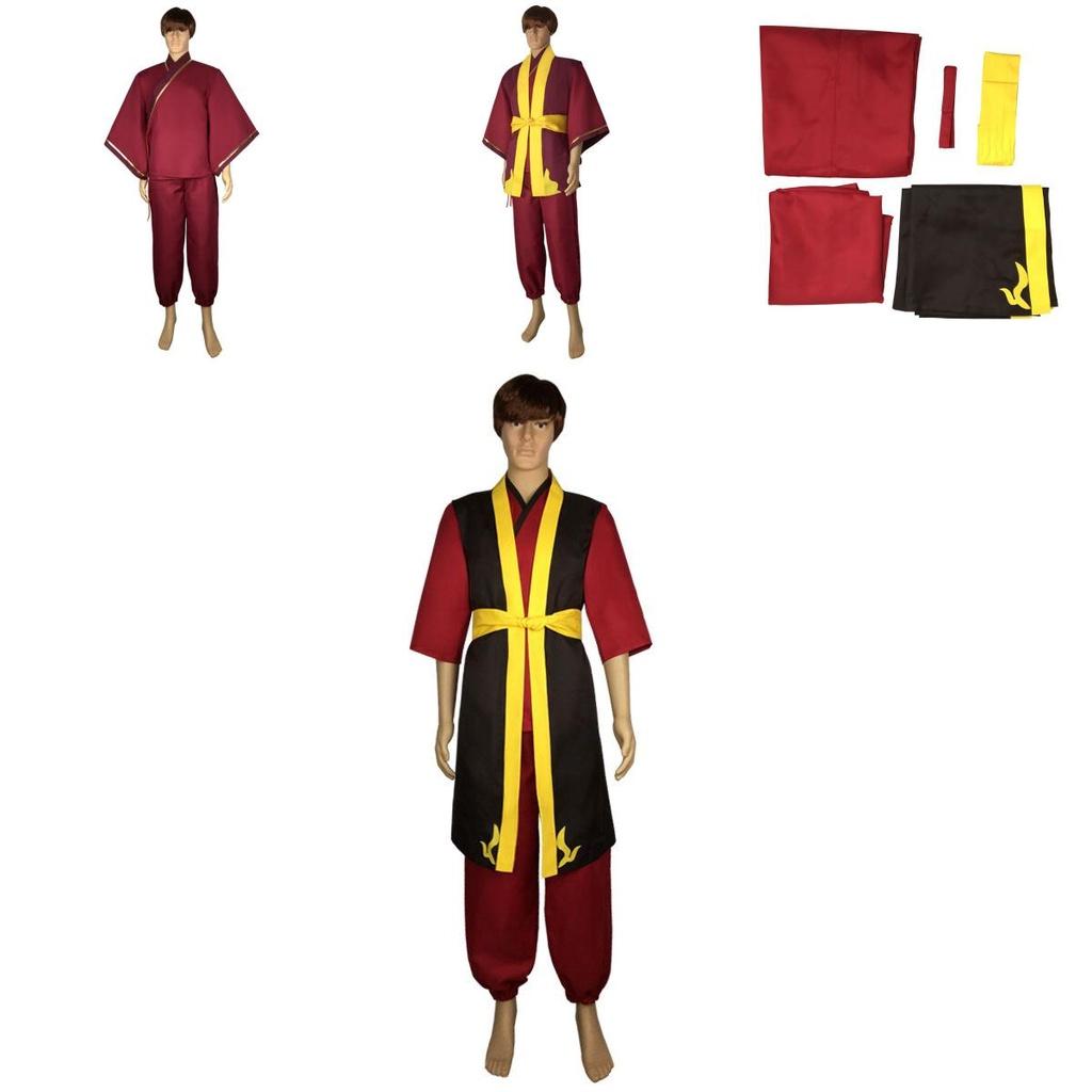 Аутентичный костюм для косплея Принца Зуко из «Аватара: Последний маг воздуха» для Хэллоуин-вечеринок