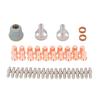 45 Pcs Set Plasma Cutting Torch Electrode Tip Kit Electrodes Tips Shield Cap Standoff Guides Swirl Rings for IPT60