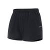 Li Ning Running Series Solid Color Mid Waist Elastic Versatile Sports Shorts Women Shorts Black AKSV414-5