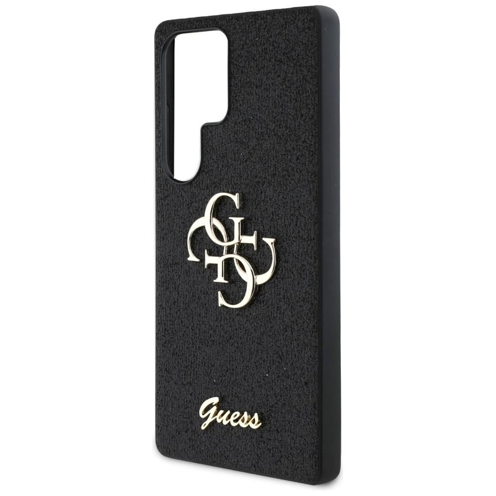 Guess Fixed Glitter Big 4G Metal Case for Samsung Galaxy S25 Ultra Black