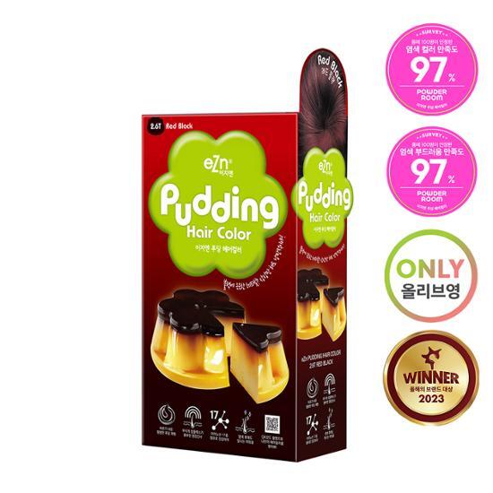 Easy N Pudding Hair Color 2.6 Red Black,Korean Hair Products