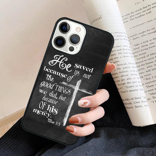 Чехол для телефона с рисунком Библия Иисус Христос Христианский Крест для iPhone 17 Air 16 15 14 13 11 12 Pro Max Plus