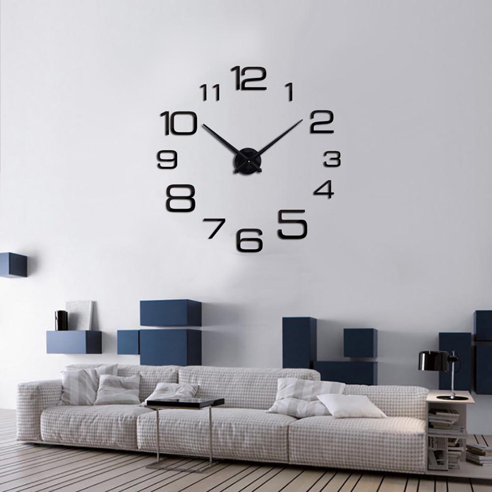 Creative Digital DIY Wall Clock Mirror Wall Clock Home Decoration