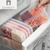 4 сетки, ящик для хранения продуктов питания, фруктов, портативное отделение, органайзеры для холодильника, морозильной камеры, упакованное мясо, лук, имбирь, прозрачный, хрустящий