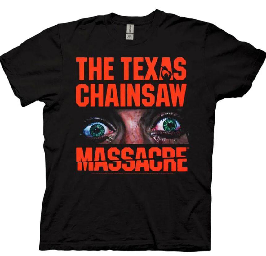 Texas Chainsaw Massacre Large Logo With Sally's Eyes T-Shirt