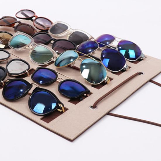 Сумка для очков с несколькими отделениями, принадлежности для спальни, износостойкий, 15 сеток, органайзер для очков, настенная подвесная сумка для хранения, практичная