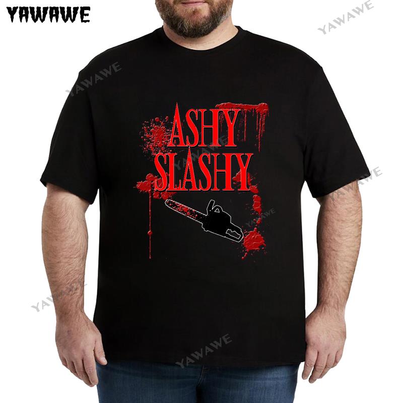 Ashy Slashy Chainsaw T shirt Unisex Blood Letter Print Tees Ash Vs Evil Dead TShirt Fashion Short Sleeve Saws Costume Mal tshirts